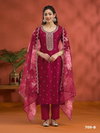 Sitarah 709 Vichitra Silk With Heavy Embroidery Stitch Work Dress Material Wholesalers In Delhi
